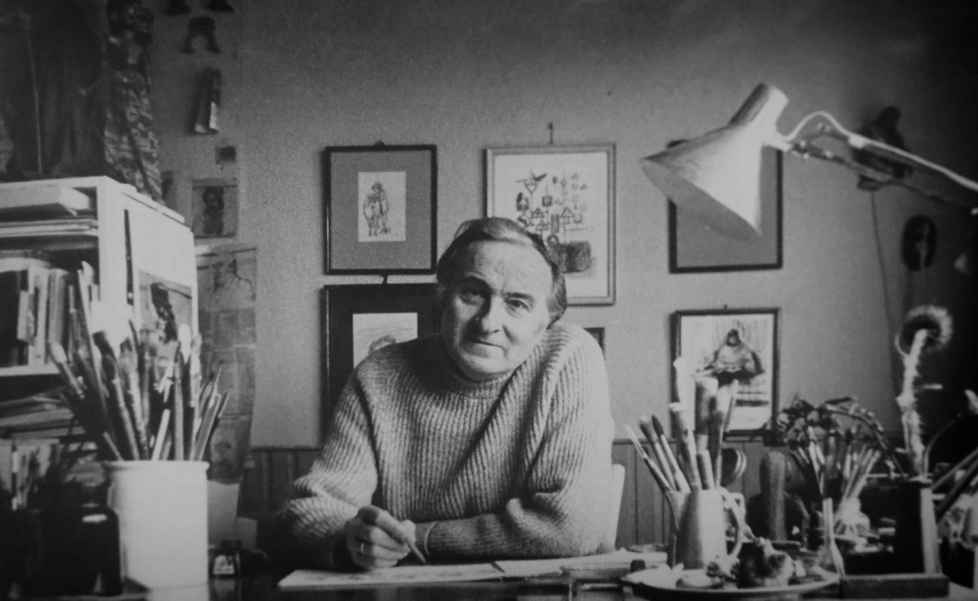 Jos Stam in zijn atelier